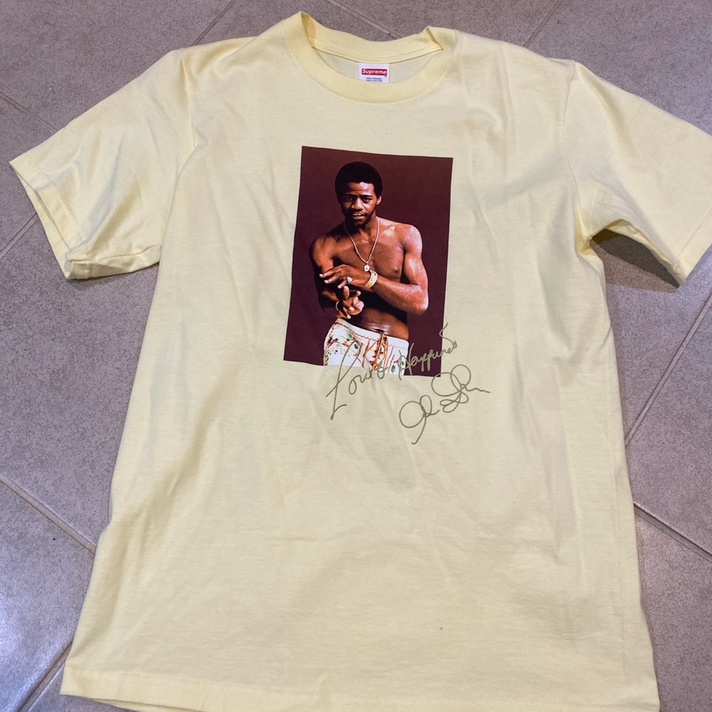 Supreme Light Yellow Graphic Tee